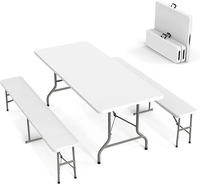 Portable Folding Picnic Table and Chairs Set