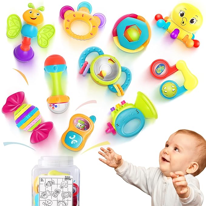 Soft Rattle and Teether Set