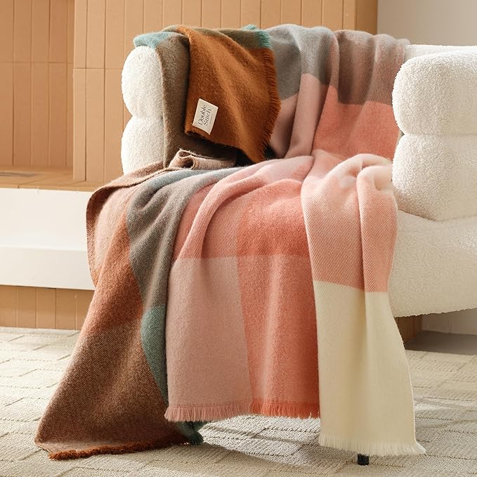 Cozy Wool Throw Blanket